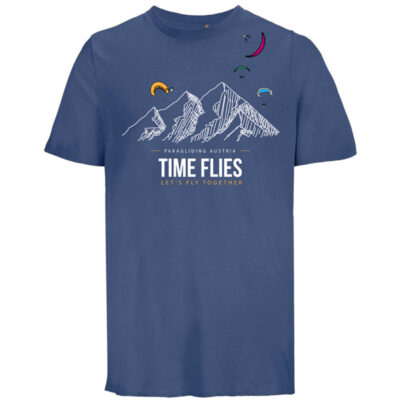 T-Shirt - Time Flies (Dunkel Blau)